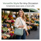 👜🌿 Nylonowa torba crossbody z wieloma kieszeniami — lekka, wodoodporna, idealna na każdą przygodę
