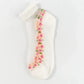 🌺🧦 Virágmintás csipkés női tavaszi-nyári bokazokni 👠