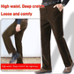 Мъжки разтегливи велурени прави дълги панталониorduroy Straight Long Pants