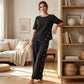 ✨Women's Irregular Hem Top & Wide Leg Pants Two - Piece Set