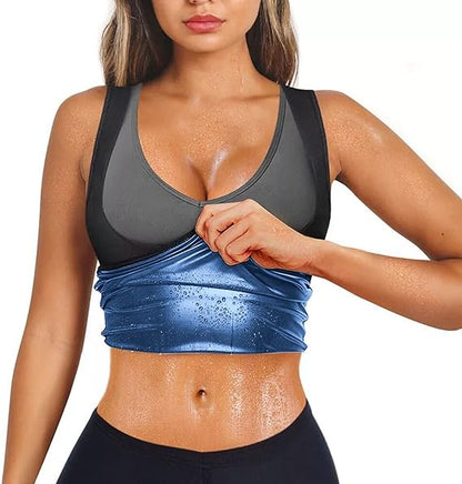 ⏰️Купи едно, получи едно безплатно🔥Finlin Sauna Fat Burning Belly Undershirt Fitness Sweat Suit Running Sportswear Sweat Undershirt Corset Women