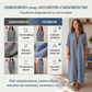 🧊👗Дамска раирана рокля с V-образно деколте до глезените🌬️😍