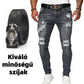 👖 Férfi stílusos, szakadt skinny farmer ✨