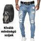 👖 Férfi stílusos, szakadt skinny farmer ✨