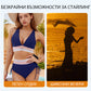 【✨Безплатно колие на стойност 59 лв】👙 Комплект бикини от две части с V-образно деколте и пачуърк