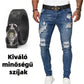 👖 Férfi stílusos, szakadt skinny farmer ✨