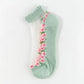 🌺🧦 Virágmintás csipkés női tavaszi-nyári bokazokni 👠