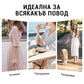 🌸✨ Елегантна Рокля за Торта с Кръгло Деколте и Цветен Принт – 3 Цвята, S–3XL 🌺
