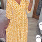 🔥50% OFF🔥Casual Print V-neck Long Dress