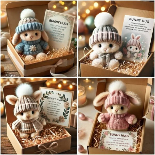 🐇Прегръдка на мини зайче сладък великденски подарък🎁