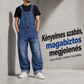 🔥Akciós - Férfi klasszikus szabású farmeroverall