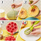 🥝Лятна гореща продажба🍉 Нож за плодове 4 в 1（304Изграждане от неръждаема стомана）
