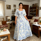 🌼👗Рокля с пеперудени ръкави и разкроена кройка, с ефирен вид✨