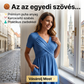 【S-3XL】👗Női V-nyakú rövid ujjú hosszú ruhák