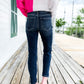 🔥 HOT SALE ！！！👖 Tummy Control Cuffed Slim Fit Jeans