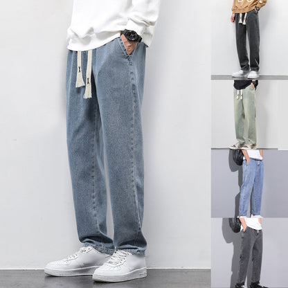 Модерни мъжки дънки с прави крачоли