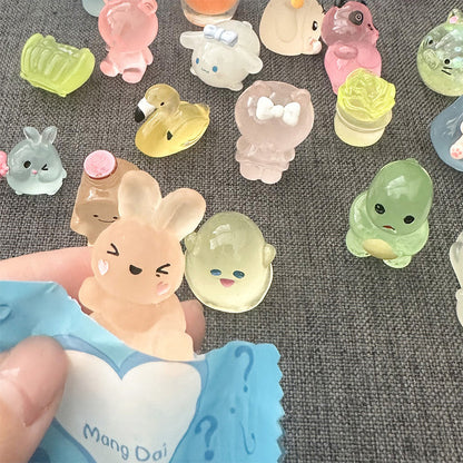 ✨Сляпа чанта Светещи мини фигурки на животни от смола