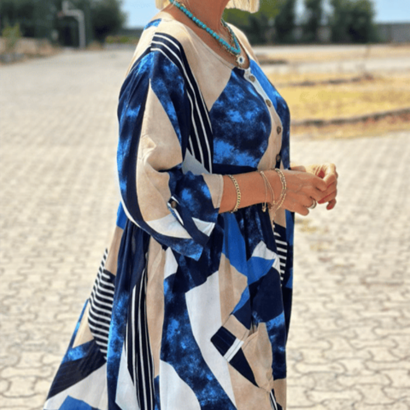 💃Дамска елегантна удобна пачуърк рокля