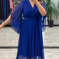 ✨Дамска елегантна рокля с V-образно деколте👗