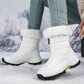 【EU36-42】❄️Zimowe damskie buty z PU z bawełnianą wyściółką i polarową podszewką