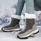 【EU36-42】❄️Zimowe damskie buty z PU z bawełnianą wyściółką i polarową podszewką