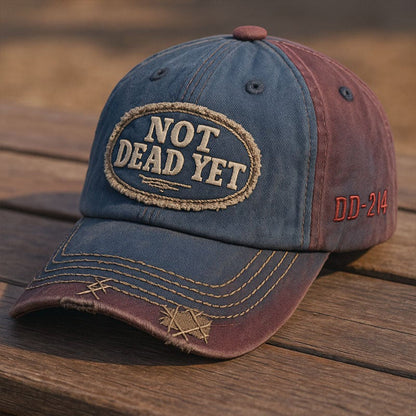 【NOT DEAD YET】 Vintage stílusú baseball sapka, kimosott hatású
