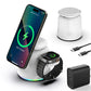 3-в-1 сгъваема магнитна безжична зарядна станция