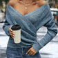 💥Last Day Special Sale 60% OFF🎁Women's Elegant Casual V-Neck Knit Top