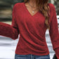 💥Last Day Special Sale 60% OFF🎁Women's Elegant Casual V-Neck Knit Top