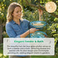 🦜Винтидж стил висяща хранилка за птици и вана