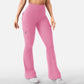 ✨ Flattering Freedom | Women's High-Waist Flare Yoga Cargo Pants