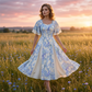 🌼👗Рокля с пеперудени ръкави и разкроена кройка, с ефирен вид✨