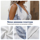 👗 🌞 Рокля с тропически принт, свободна кройка, открити рамене и страничен разрез