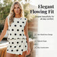 Women's Playful Polka Dot Top and Skort Set