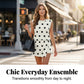 Women's Playful Polka Dot Top and Skort Set