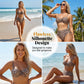 🐆👙Дамски комплект бикини с висока талия – горна и долна част💝