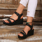 📢📢Last Day-50% OFF!!⏰Women's Braided Strap Wedge Sandals