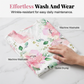 Women's Floral Print Lace Sleeve Dress