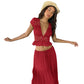 Elegant Lace V-Neck Top & Maxi Skirt Set