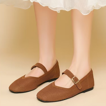 📢📢30% ОТСТЪПКА!!👡 Дишащи балетни пантофки с квадратен нос | Меки, с мека подплата, с противоплъзгащо покритие – Плащане при доставка ✨