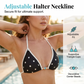 👙 ОГРАНИЧЕНО ВРЕМЕ 50% ОТСТЪПКА! ✨ Комплект бикини с точки и връзка на врата – Ретро, Еластичен, Шорти 🌊