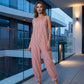 👗 50% OFF NOW! 🏝️ Women's Casual Striped Spaghetti Strap Jumpsuit – Lightweight, flowy & breezy – perfect for beach days, summer parties or travel – effortless chic 🌊