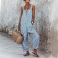 👗 50% OFF NOW! 🏝️ Women's Casual Striped Spaghetti Strap Jumpsuit – Lightweight, flowy & breezy – perfect for beach days, summer parties or travel – effortless chic 🌊