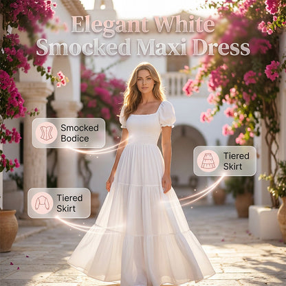👗✨ Елегантна макси рокля с ластик за жени - Безгрижна елегантност за всеки повод ☀️