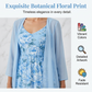 🌸👗Женски елегантен комплект от две части с флорална рокля – Перфектният летен ваканционен вид✨