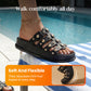 Multi-Strap Platform Beach Slides for Women