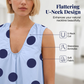 Women's Sleeveless U-Neck Polka Dot Mini Dress with Pockets