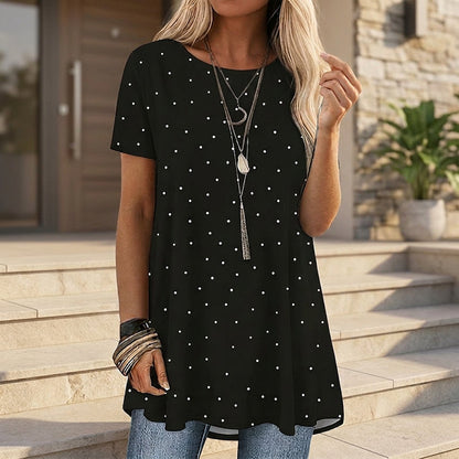 💥✨Ограничено във времето - 30% отстъпка -👚Дамска ежедневна туника на точки