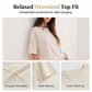 Women's Oversized T-Shirt & Ruffle Skirt 2-Piece Set 🌸 | Breathable Summer Lounge Outfit ☀️ | Soft Fabric, Relaxed Fit 💕 | S-2XL