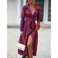 👗 50% ОТСТЪПКА СЕГА! 🌈 Многоцветна риза-рокля с щампа – мека и дишаща – идеална за лято, плаж или ежедневни дни – жива и лесна за носене ✨🌸